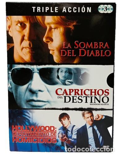 Cine: 3 PEL&Iacute;CULAS DE HARRISON FORD CAJA DE CART&Oacute;N DVD