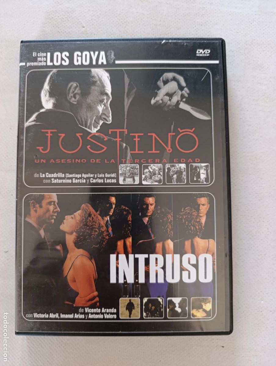 Cine: DVD JUSTINO, UN ASESINO DE LA TERCERA EDAD / INTRUSO - 2 PELICULAS (8F)