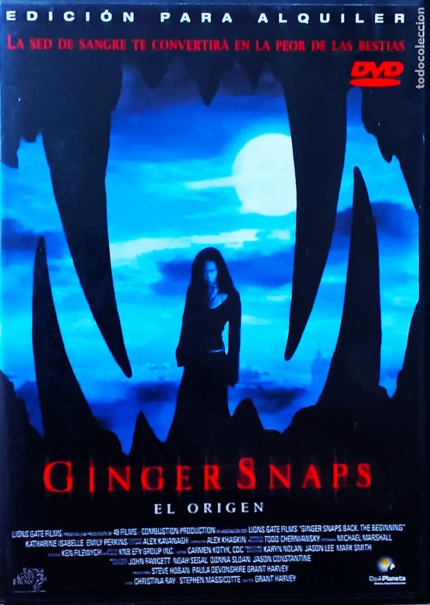 Cine: GINGER SNAPS, PARTE 3. EL ORIGEN. FIN DE LA SERIE. CINE EN DVD DE COLECCION.