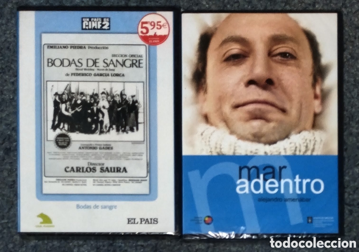 Kino: 2 CL&Aacute;SICOS del CINE ESPA&Ntilde;OL en DVD precintados de origen SIN ESTRENAR: BODAS DE SANGRE + MAR ADENTRO