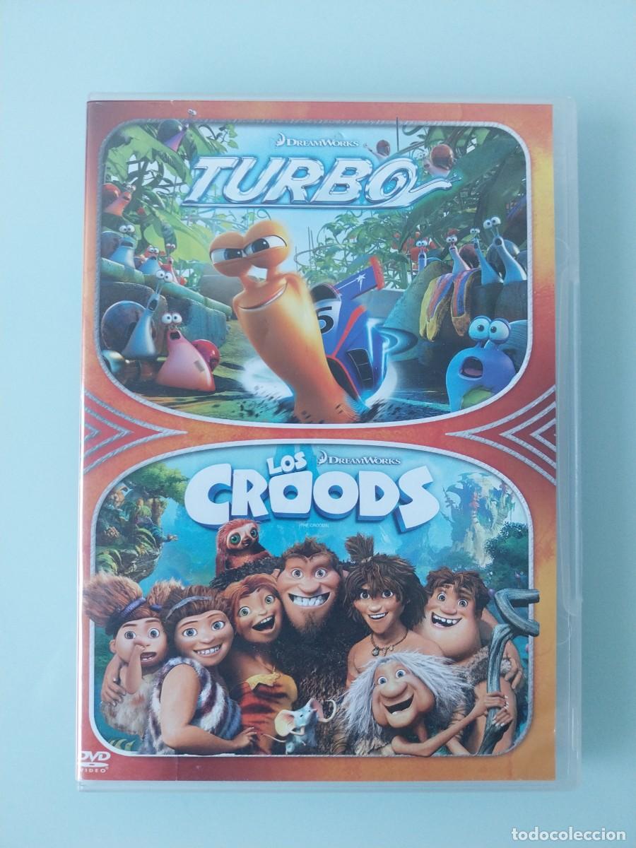 Cine: DVD - TURBO / LOS CROODS (2 DVDS) DOS PELICULAS DE ANIMACI&Oacute;N DE DREAMWORKS