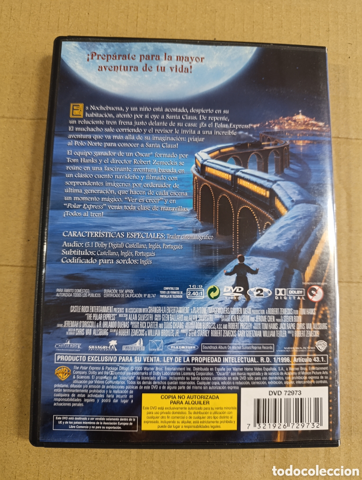Cine: POLAR EXPRESS. TOM HANKS. DVD - Foto 2
