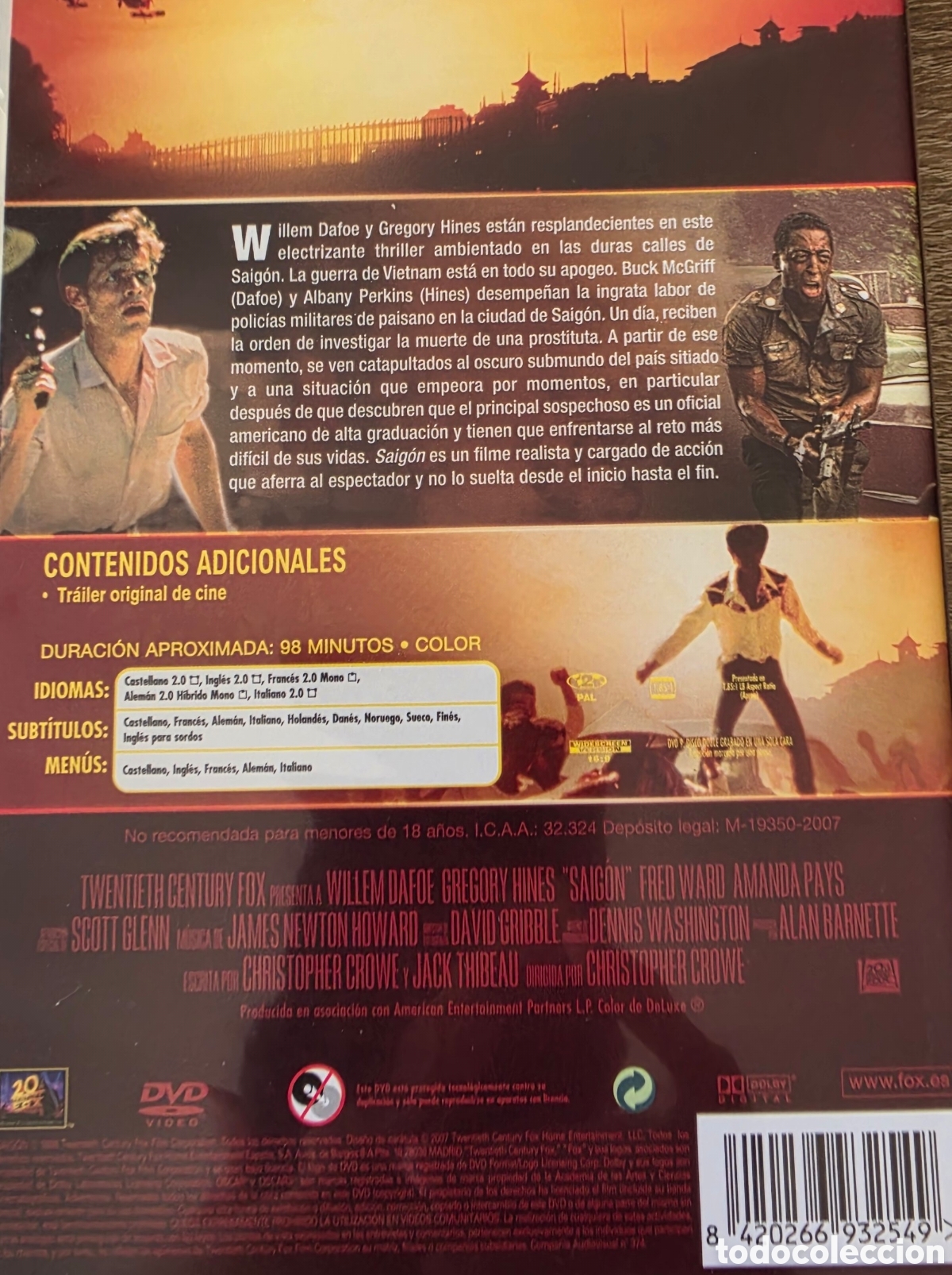 Cine: SAIGON WILLEM DAFOE (DVD...... - Foto 2