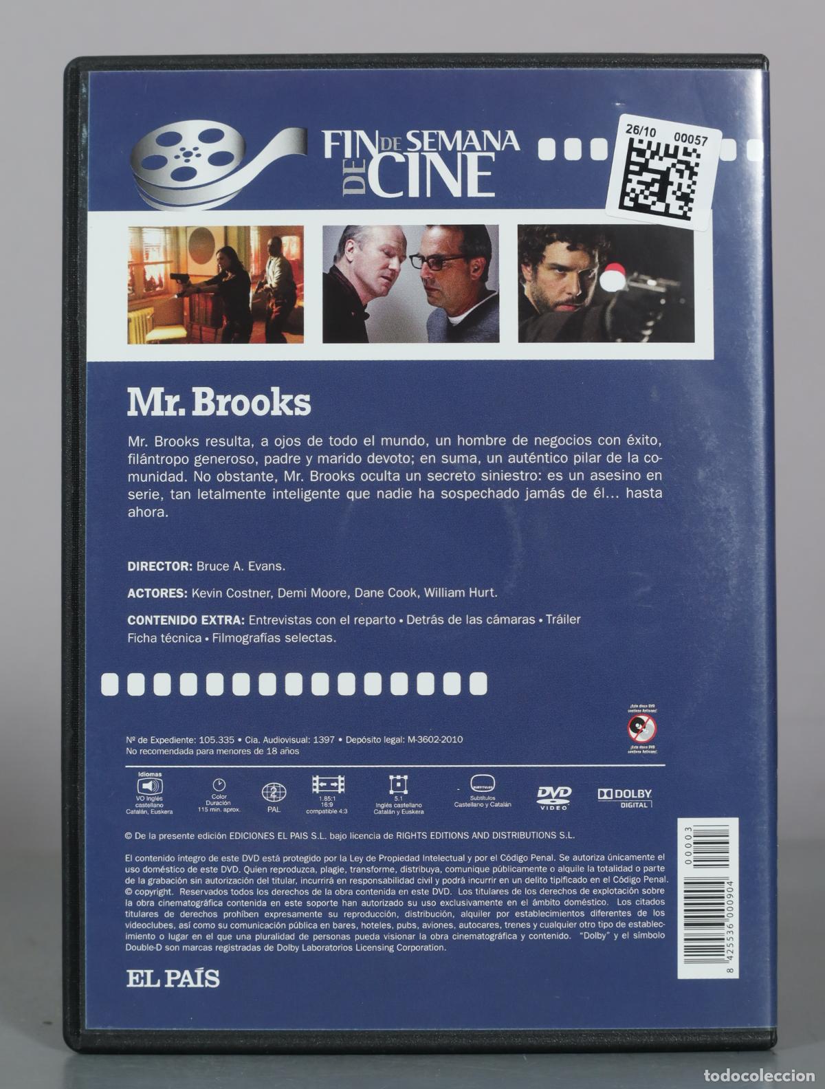 Cine: DVD. Mr. Brooks - Bruce A. Evans - Foto 2