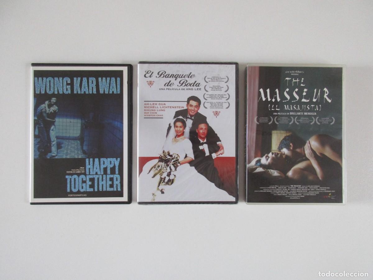 Kino: LOTE 3 DVD CINE GAY ASI&Aacute;TICO - EL MASAJISTA - EL BANQUETE DE BODA - HAPPY TOGETHER
