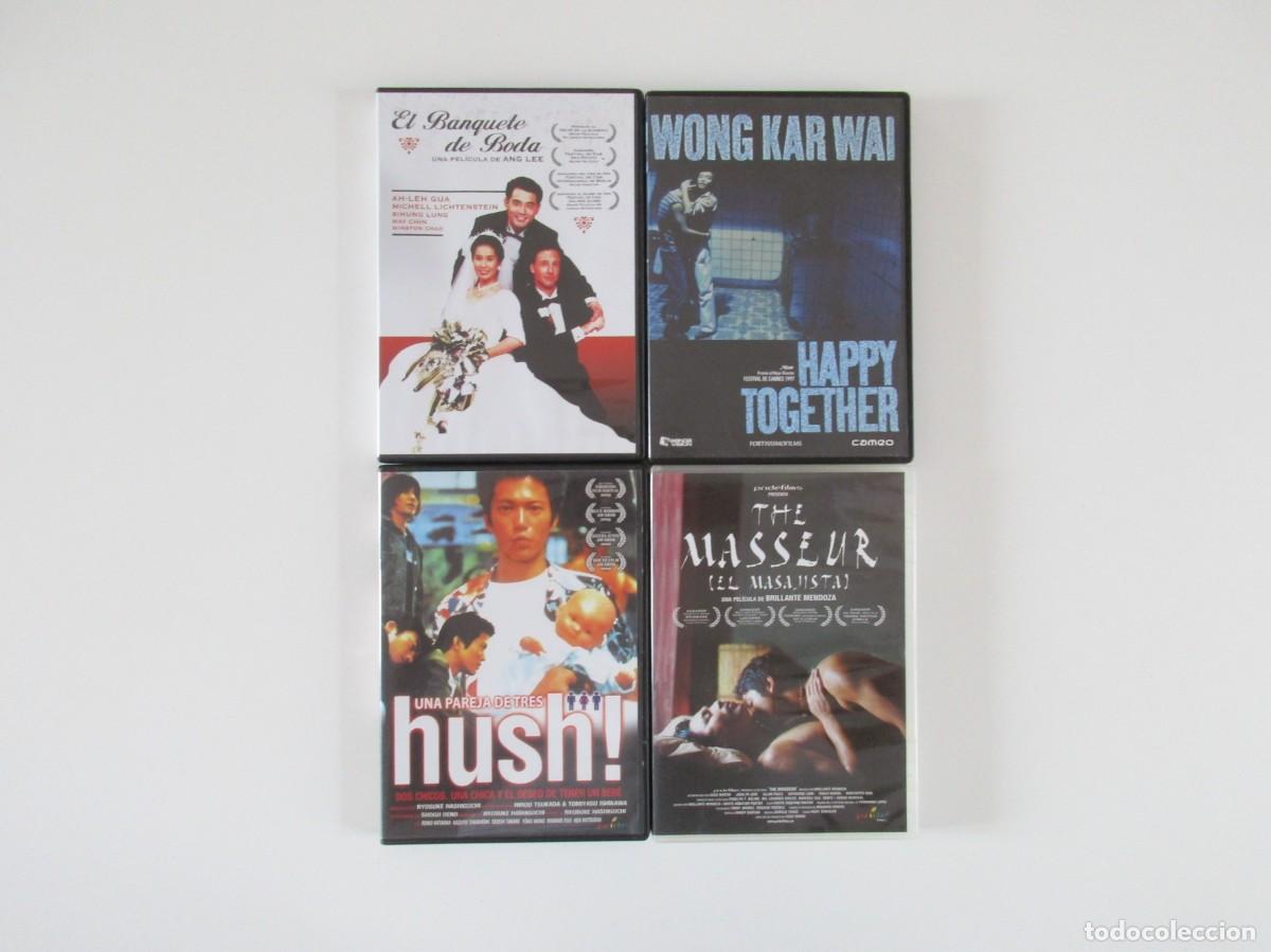Cine: LOTE 4 DVD CINE GAY ASI&Aacute;TICO - EL MASAJISTA - EL BANQUETE DE BODA - HAPPY TOGETHER - HUSH!