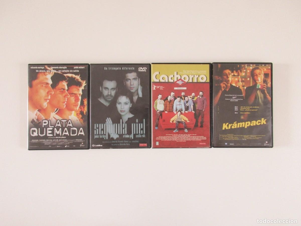 Kino: LOTE 4 DVD CINE GAY EN ESPA&Ntilde;OL - KRAMPACK - PLATA QUEMADA - CACHORRO - SEGUNDA PIEL
