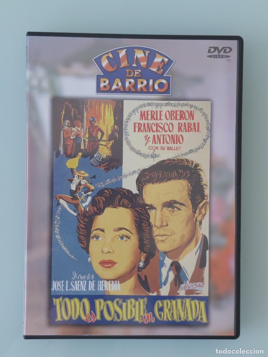Cine: DVD - TODO ES POSIBLE EN GRANADA CON MERLE OBERON, FRANCISCO RABAL Y ANTONIO