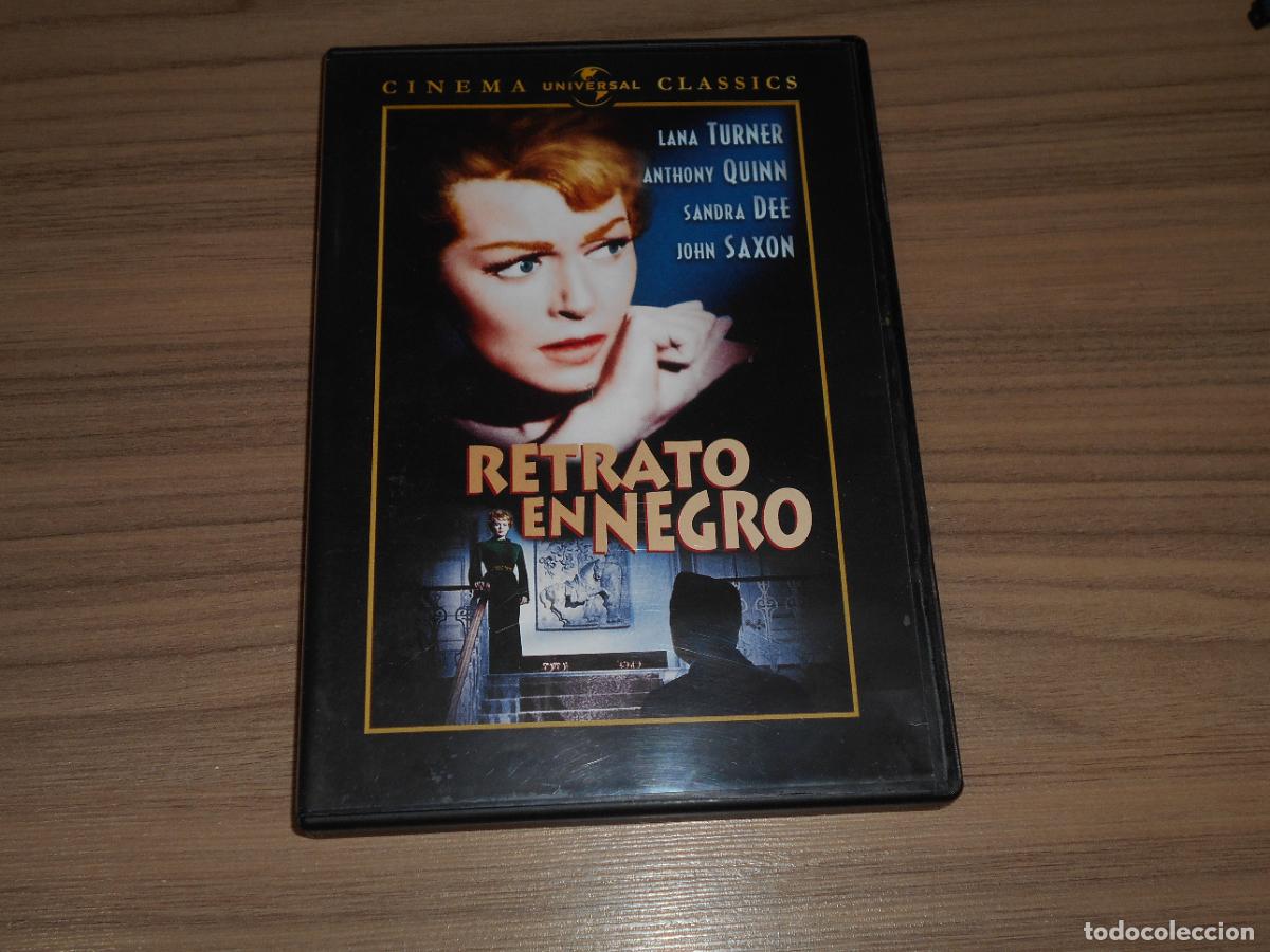 Cine: RETRATO EN NEGRO DVD Lana Turner ANTHONY QUINN Sandra Dee JOHN SAXON Disco COMO NUEVO