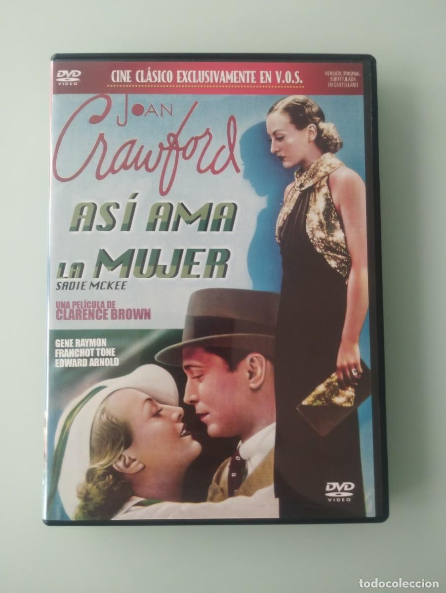 Cine: DVD As&iacute; ama la mujer de Clarence Brown con Joan Crawford en vos