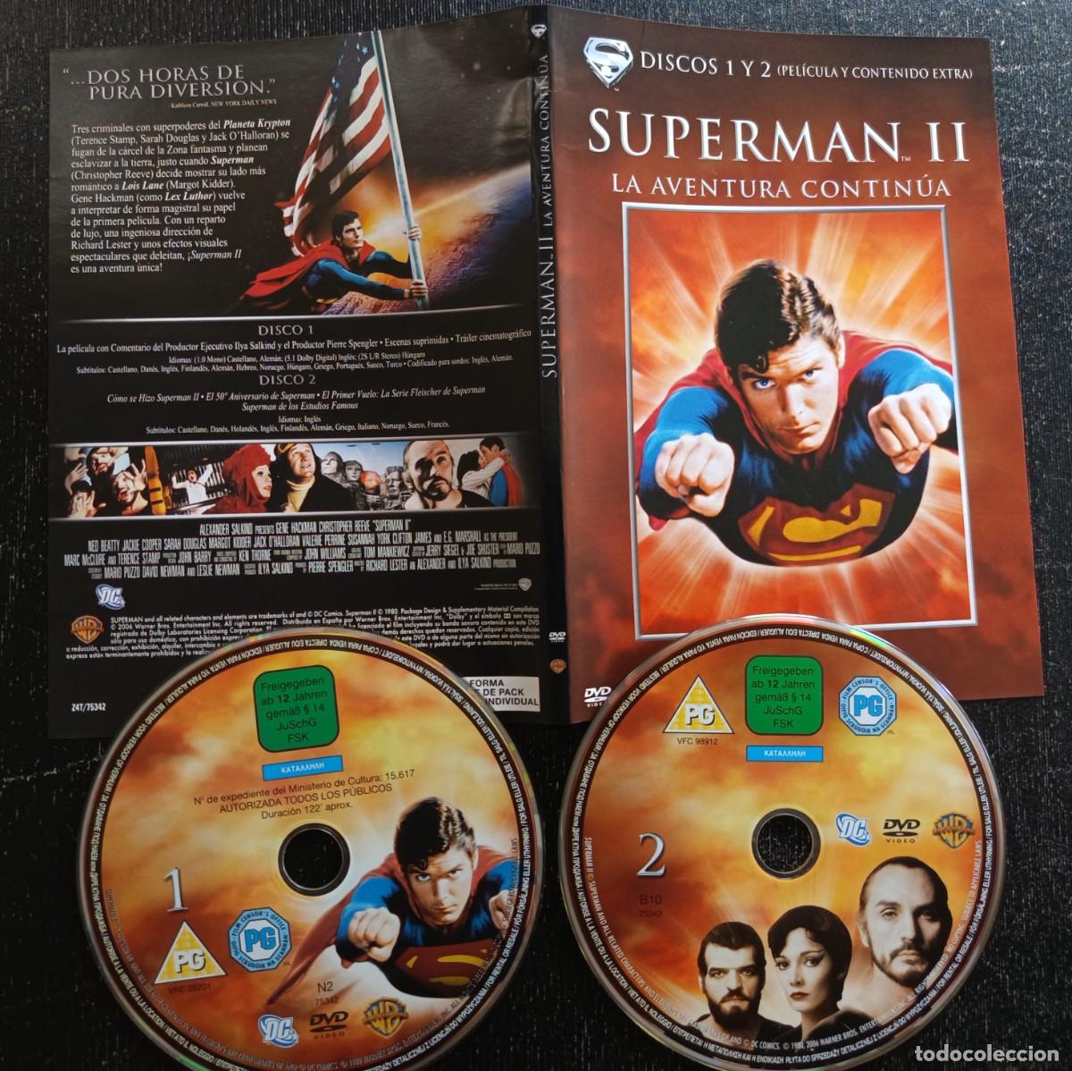 Cine: DVD Superman II (descatalogado con C.Reeve,G.Hackman,M.Brando)