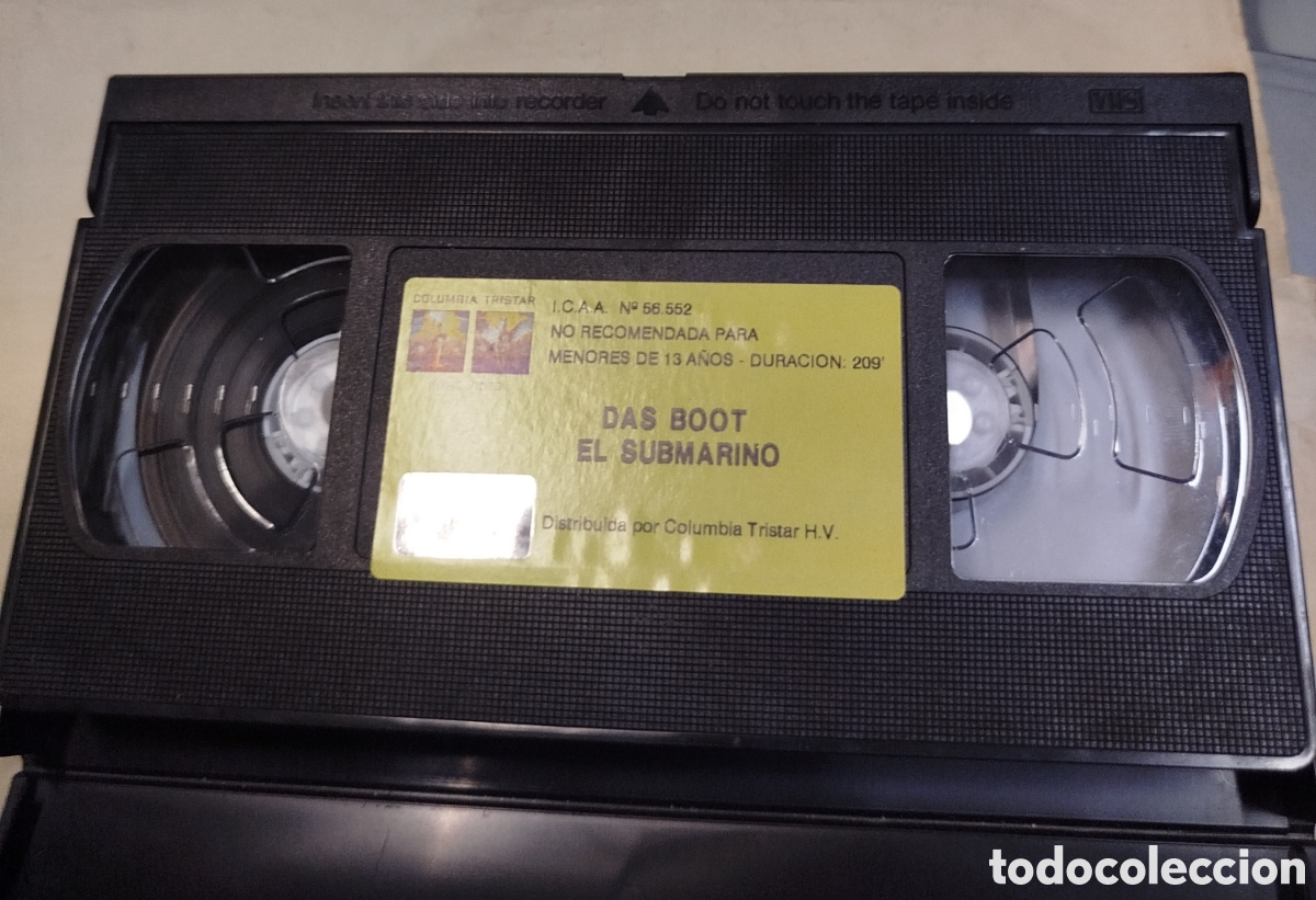 Cine: Das Boot El submarino. SOLO PELICULA. VHS