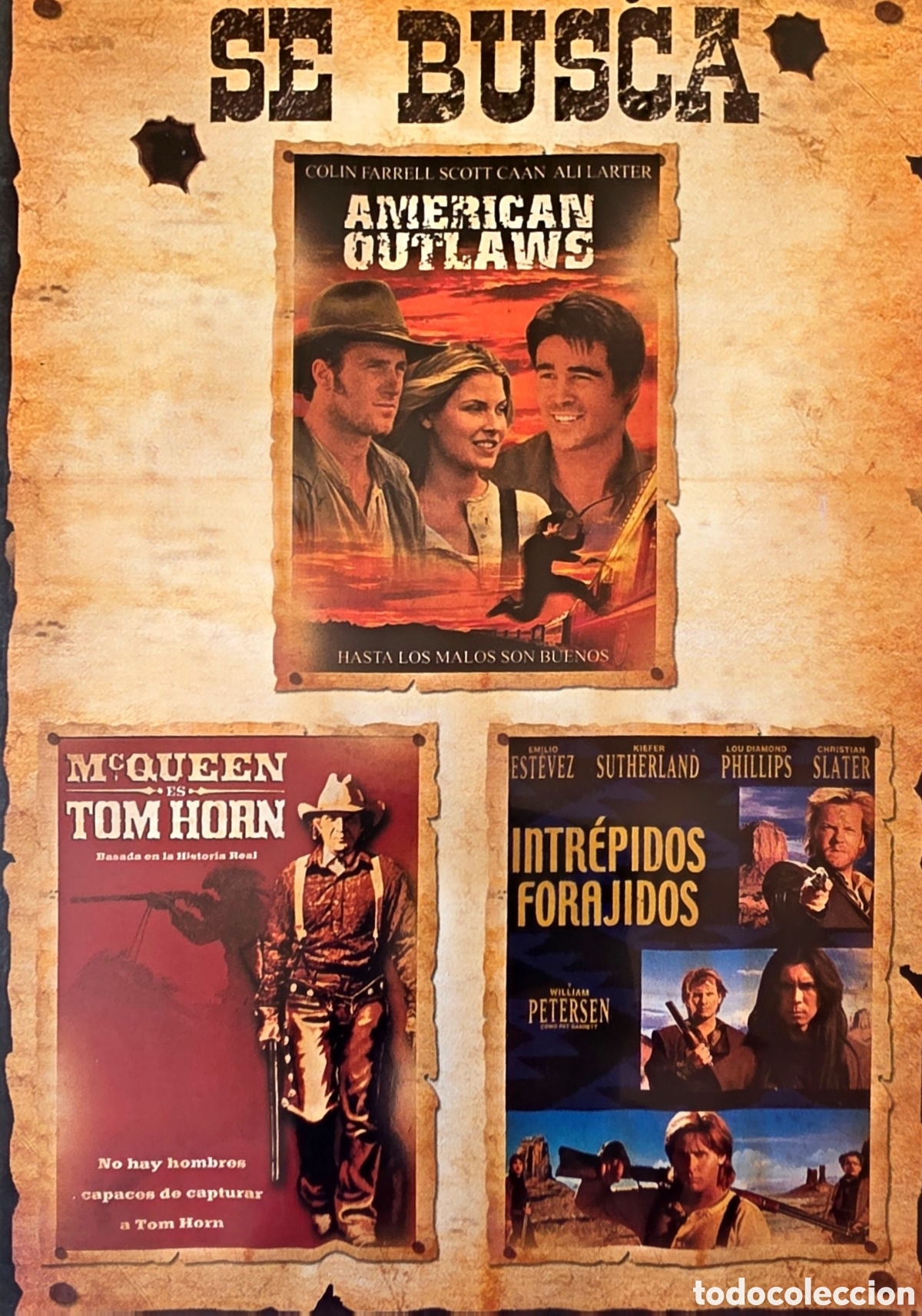 Cine: AMERICAN OUTLAWS + TOM HORN + INTREPIDOS FORAJIDOS