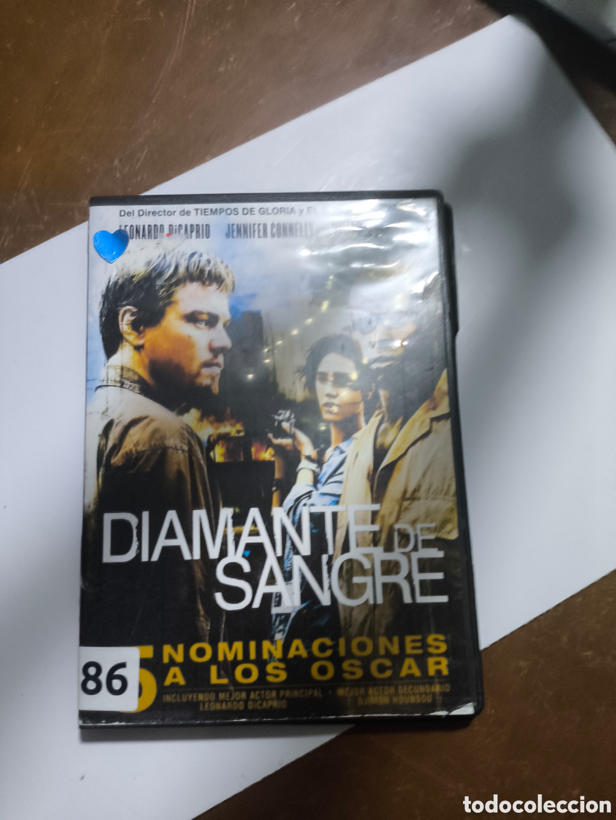 Cine: DVD de diamantes de sangr&eacute;.lote.D.n.0186