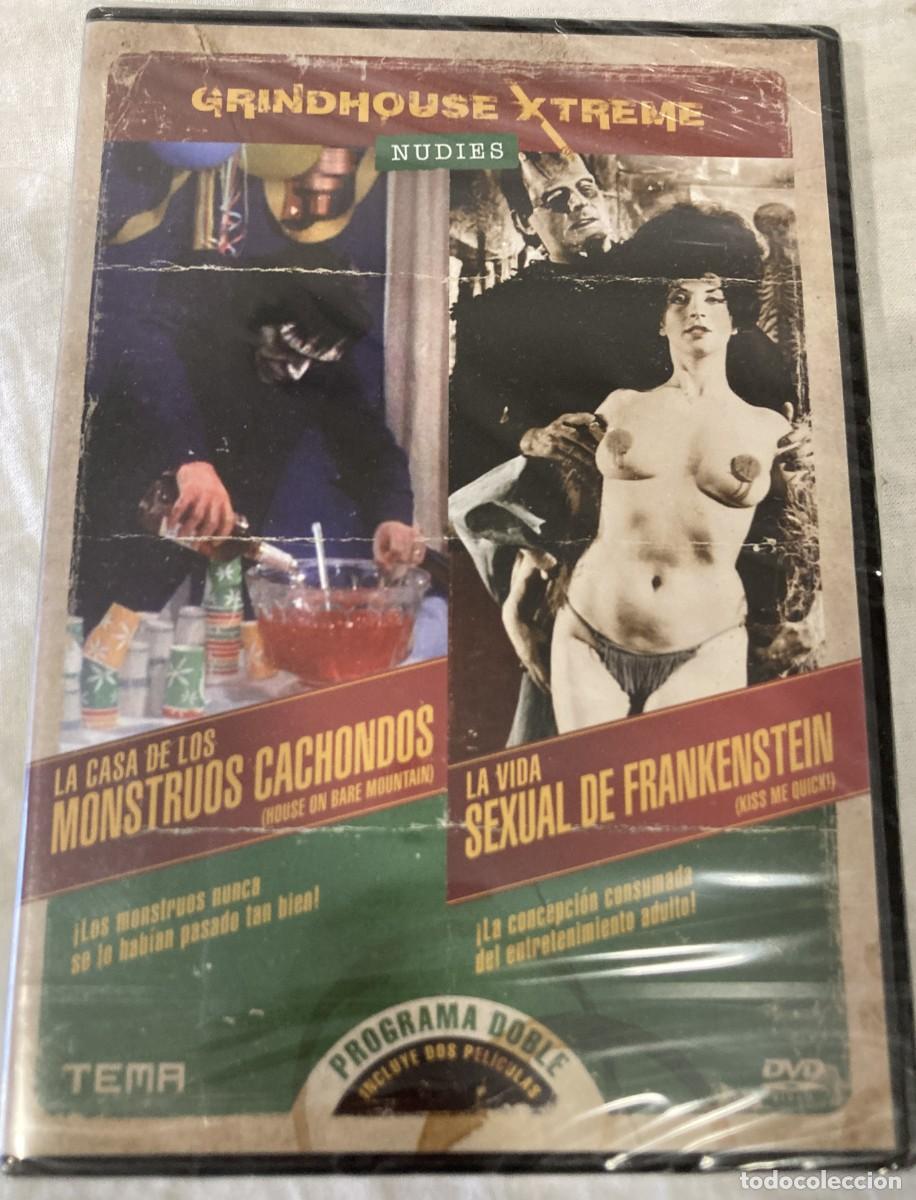 Cine: dvd original LA CASA DE LOS MONSTRUOS CACHONDOS + LA VIDA SEXUAL DE FRANKENSTEIN / Ed TEMA
