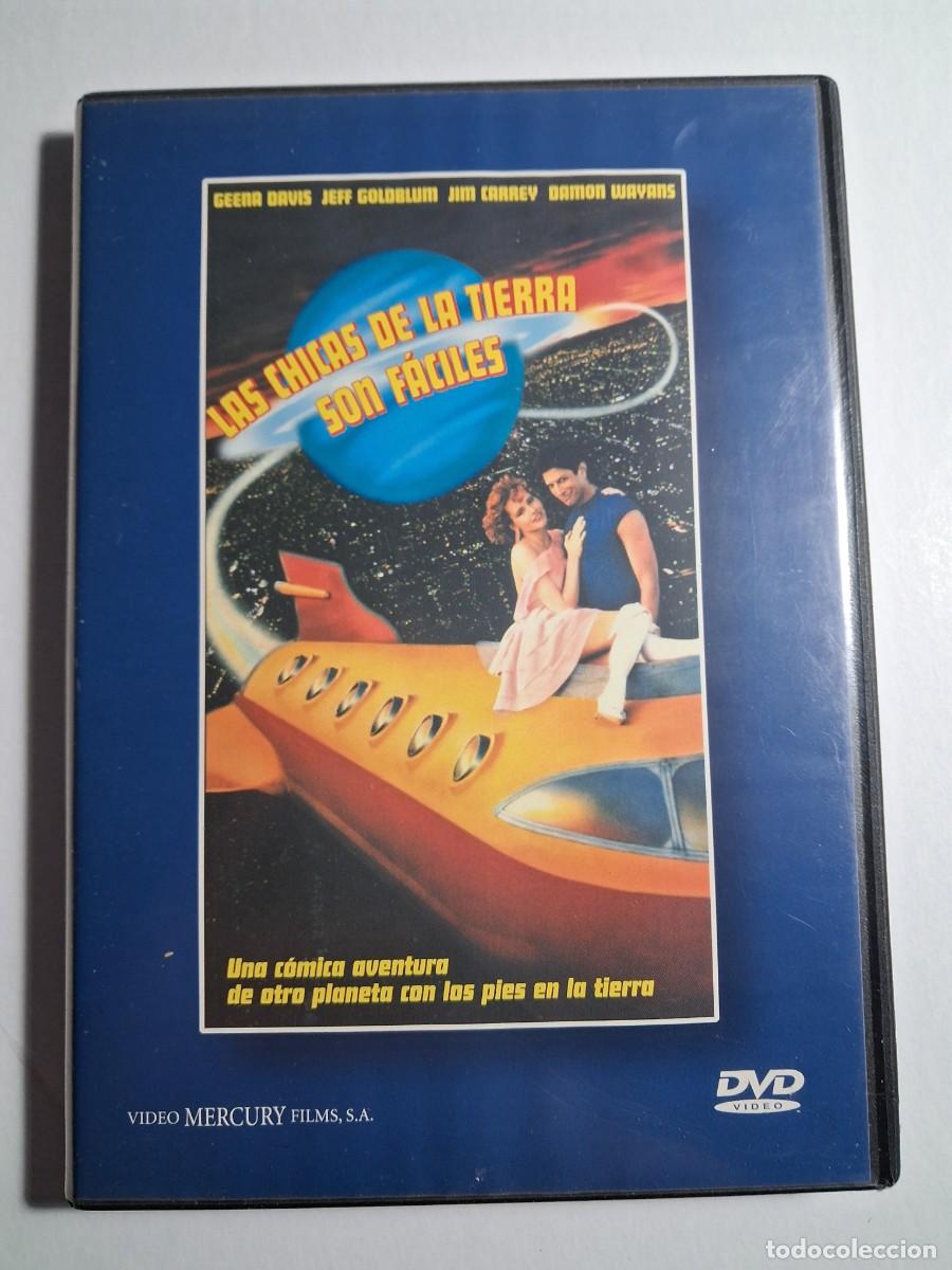 Cine: dvd las chicas de la tierra s&oacute;n f&aacute;ciles. geena davis. jeff goldblum. jim carrey. 96 min (buen estado