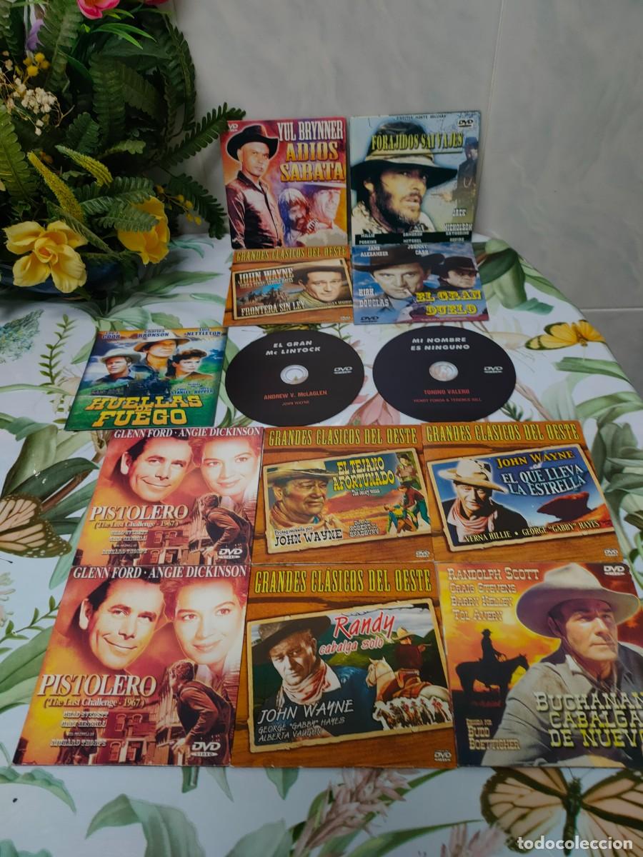 Cine: 13 DVD LOTE PEL&Iacute;CULAS DEL OESTE, WENSTER, VAQUEROS. M&Aacute;S REGALOS GRATIS