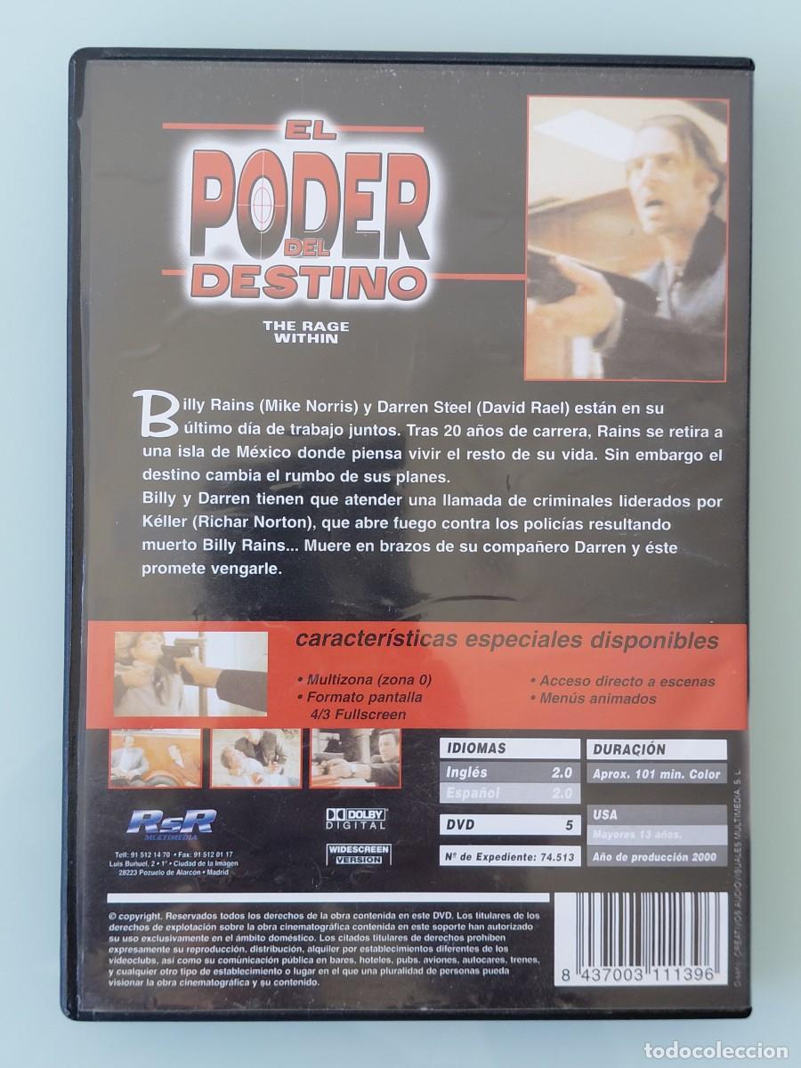 Cine: DVD - EL PODER DEL DESTINO CON FRED WILLIAMSON, CINE DE SERIE B - Foto 2