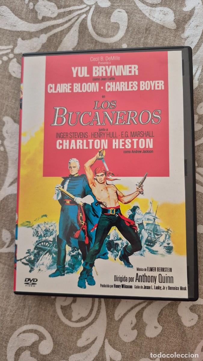 Cinema: Los bucaneros, dvd Anthony Quinn Yul Brynner Charlton Heston Claire Bloom
