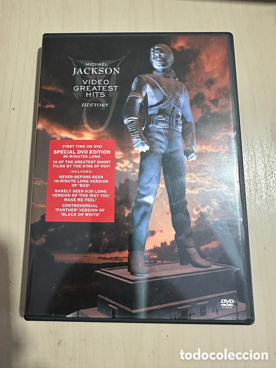 Cine: RD128 Michael Jackson v&iacute;deo greatest hits history dvd segunda mano