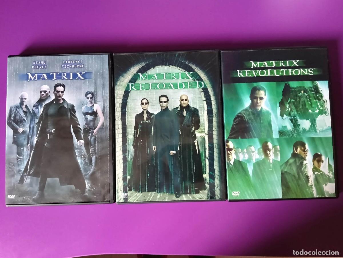 Cinema: Pack 3 DVD trilog&iacute;a de Matrix (Reloaded y Revolutions). En buen estado
