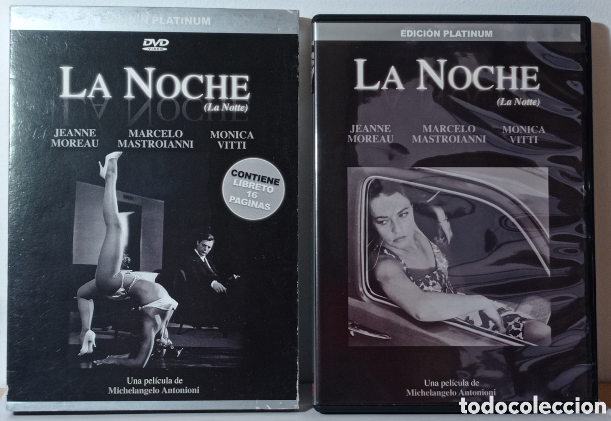 Kino: LA NOCHE, M.ANTONIONI (1961): J.MOREAU -COMPLETA, COMO NUEVA-