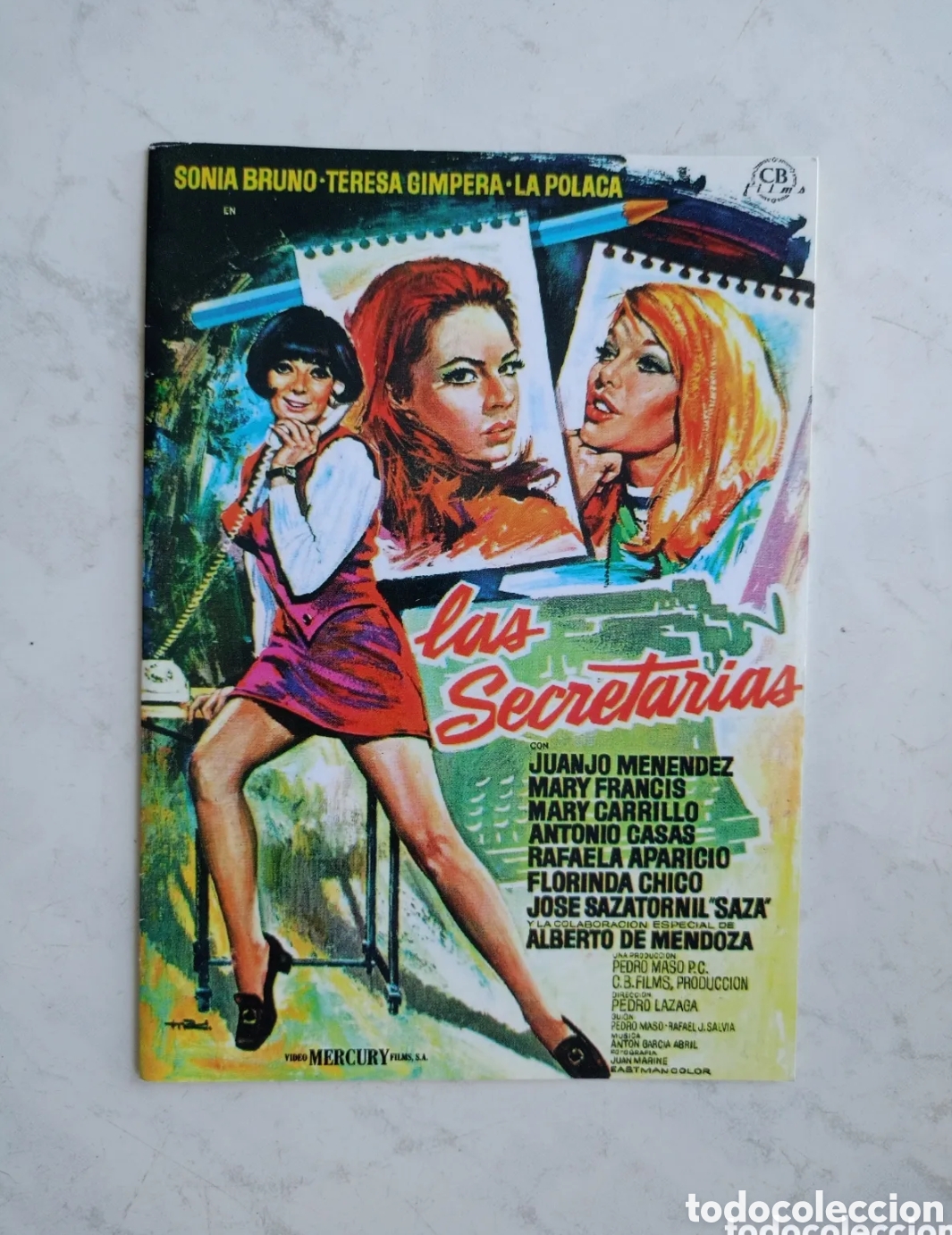 Cin&eacute;ma: Las secretarias. Sonia Bruno, Teresa Gimpera, La Polaca, Juanjo Men&eacute;ndez