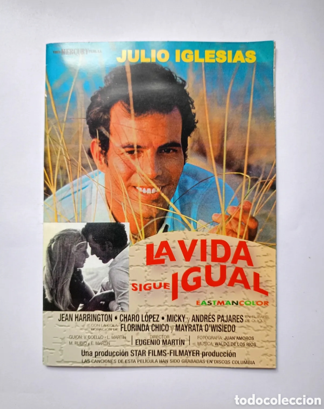 Cinema: DVD PEL&Iacute;CULA MUSICAL LA VIDA SIGUE IGUAL JULIO IGLESIAS CANTANTE REAL MADRID &Iacute;DOLO CHARO L&Oacute;PEZ MICKY