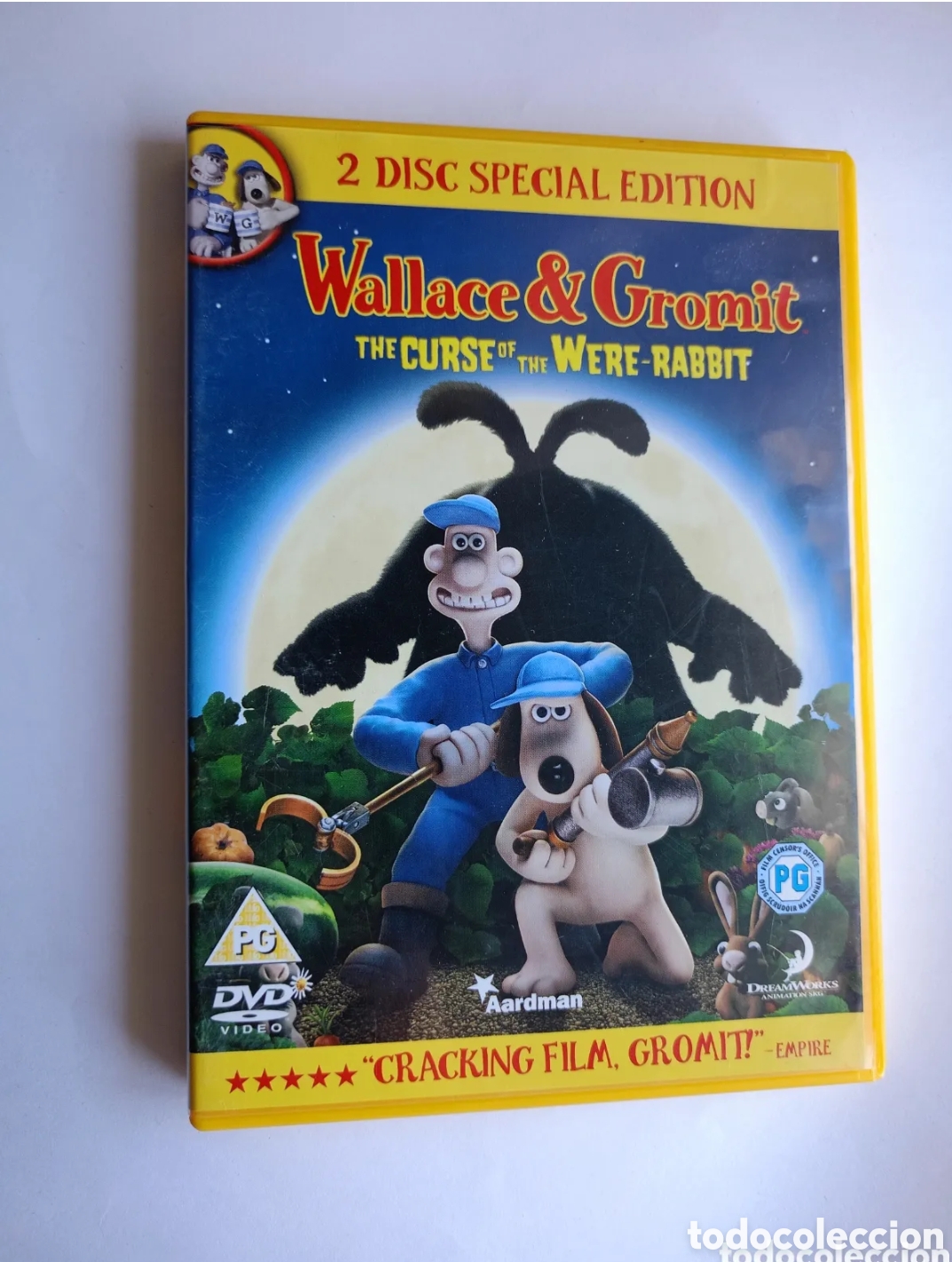 Cinema: DVD Wallace & Gromit LA MALDICION DE LAS VERDURAS / CURSE OF THE WERE-RABBIT en ingl&eacute;s dvd