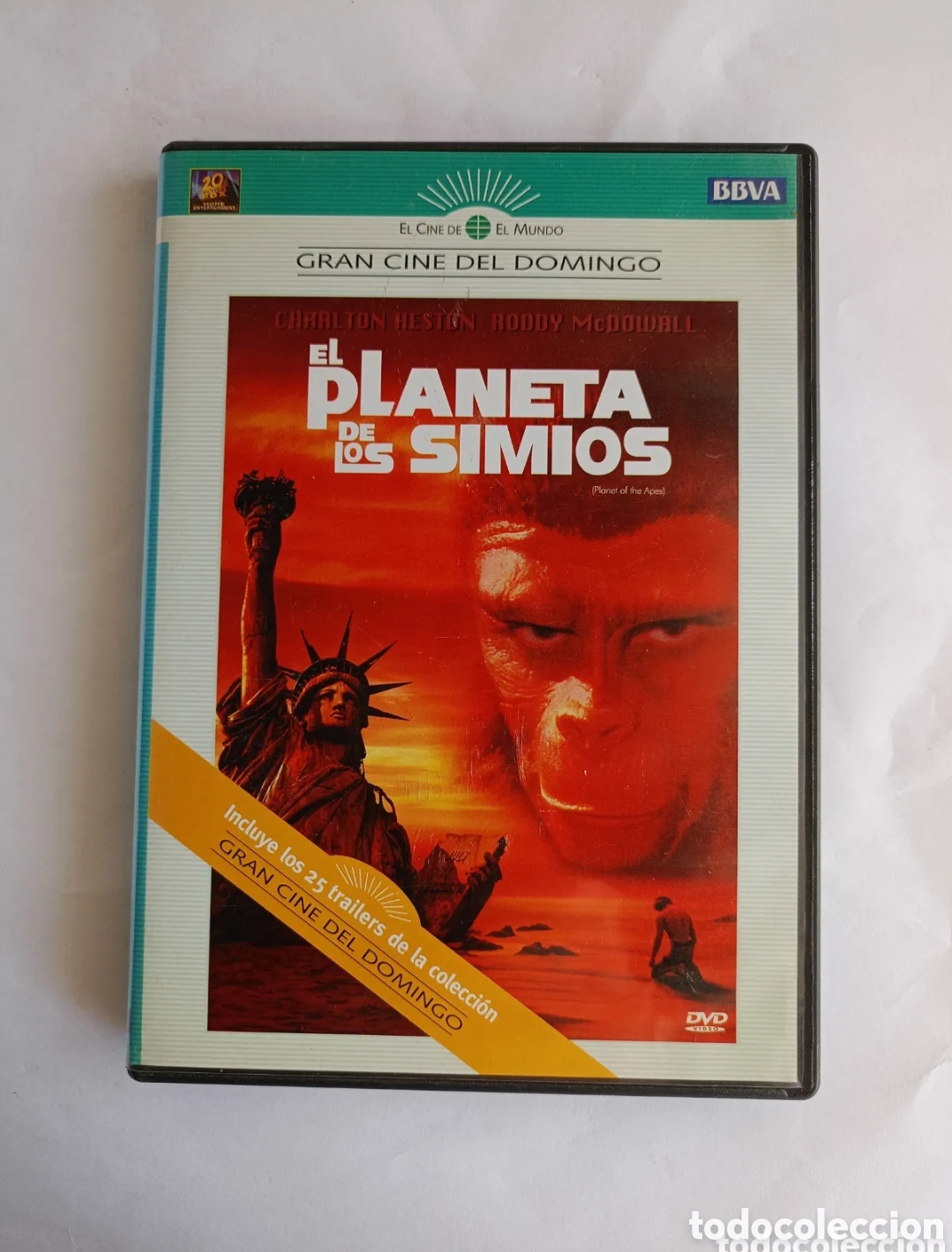 Cinema: DVD. EL PLANETA DE LOS SIMIOS. COLECCI&Oacute;N GRAN CINE DEL DOMINGO. EL MUNDO. N&Uacute;MERO 1