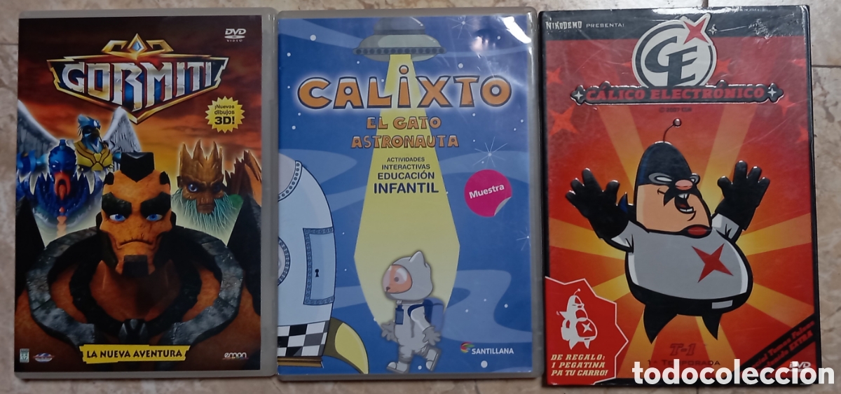 Kino: LOTE DVD INFANTIL CALICO GORMITO CALIXTO