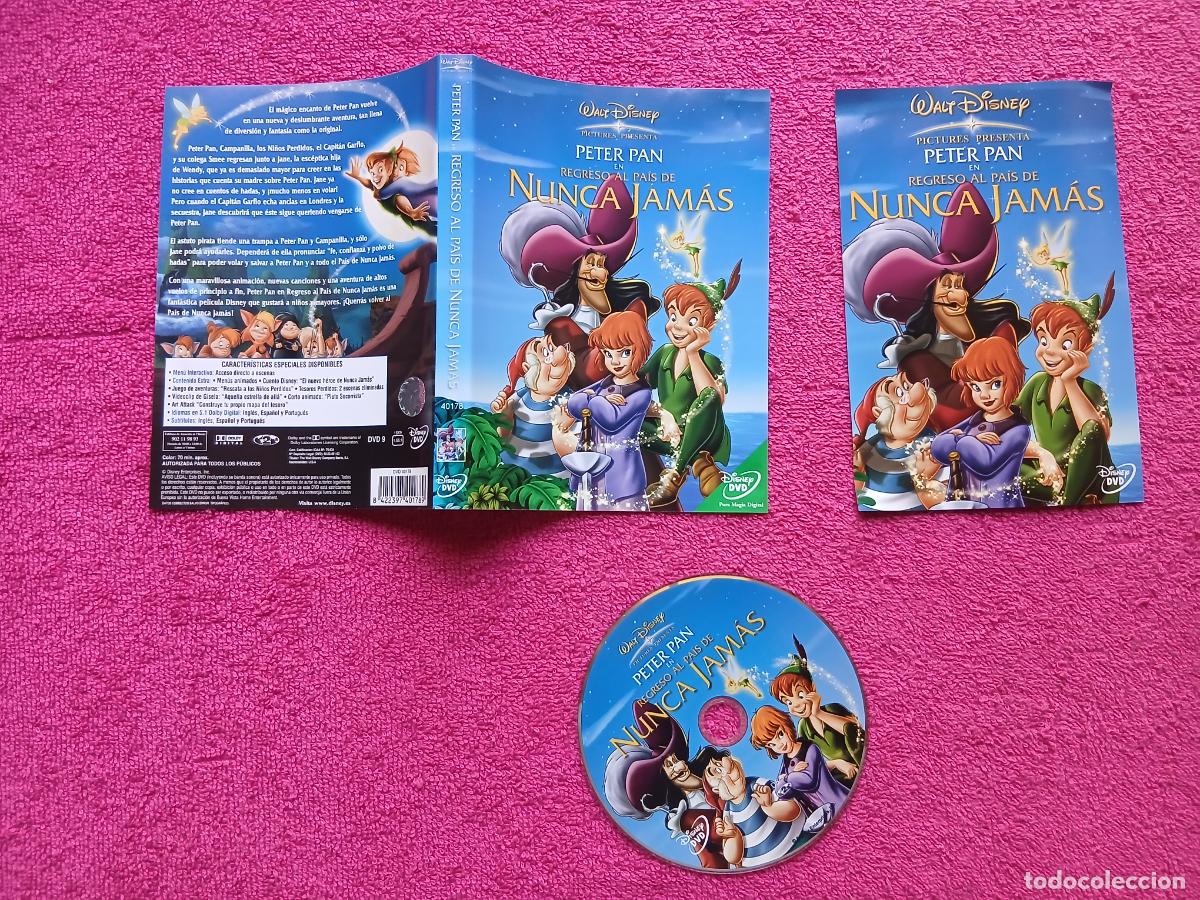 Cinema: Peter Pan Regreso al Pa&iacute;s de Nunca Jam&aacute;s 2002 Walt Disney pictures presenta solo dvd y caratulas