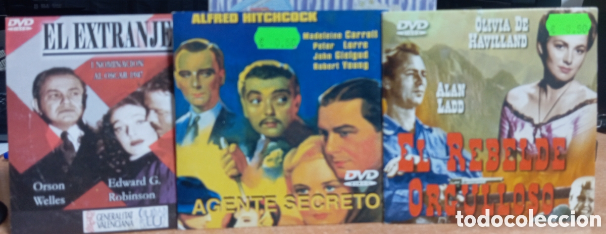 Kino: LOTE DVD ESTUCHE CARTON JOHN WAYNE HITCHCOCK