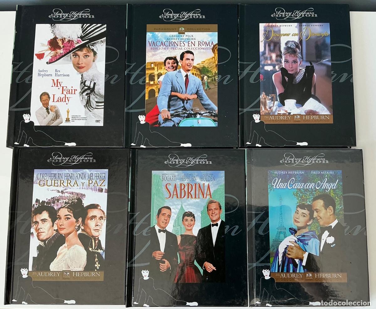 Kino: Lote 6 Libros-DVD Audrey Hepburn Impecables. La n&deg;7 est&aacute; precintada