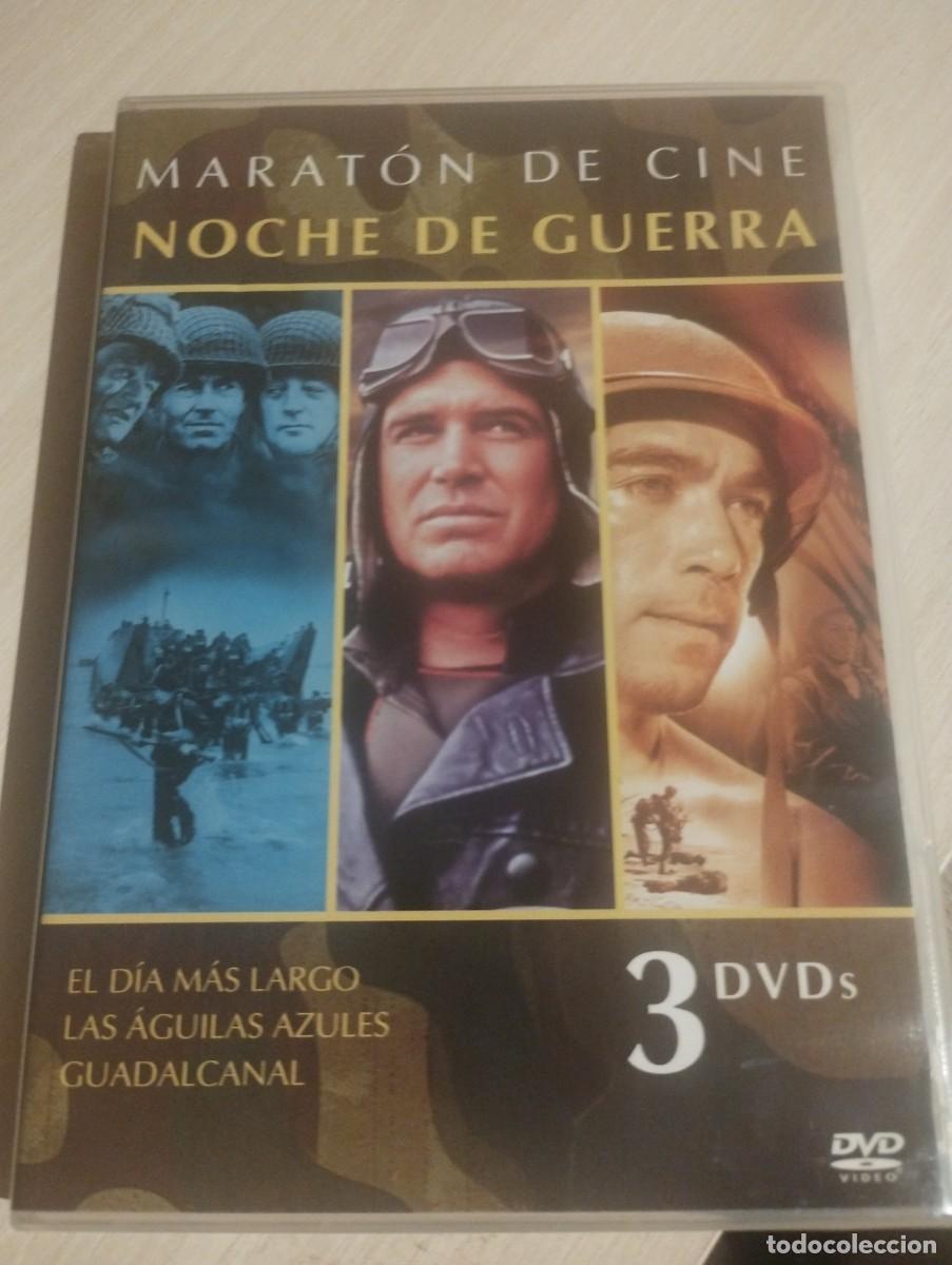 Kino: 3 DVD Maraton de cine noche de guerra:El d&iacute;a m&aacute;s largo, Las &aacute;guilas azules y Guadalcanal