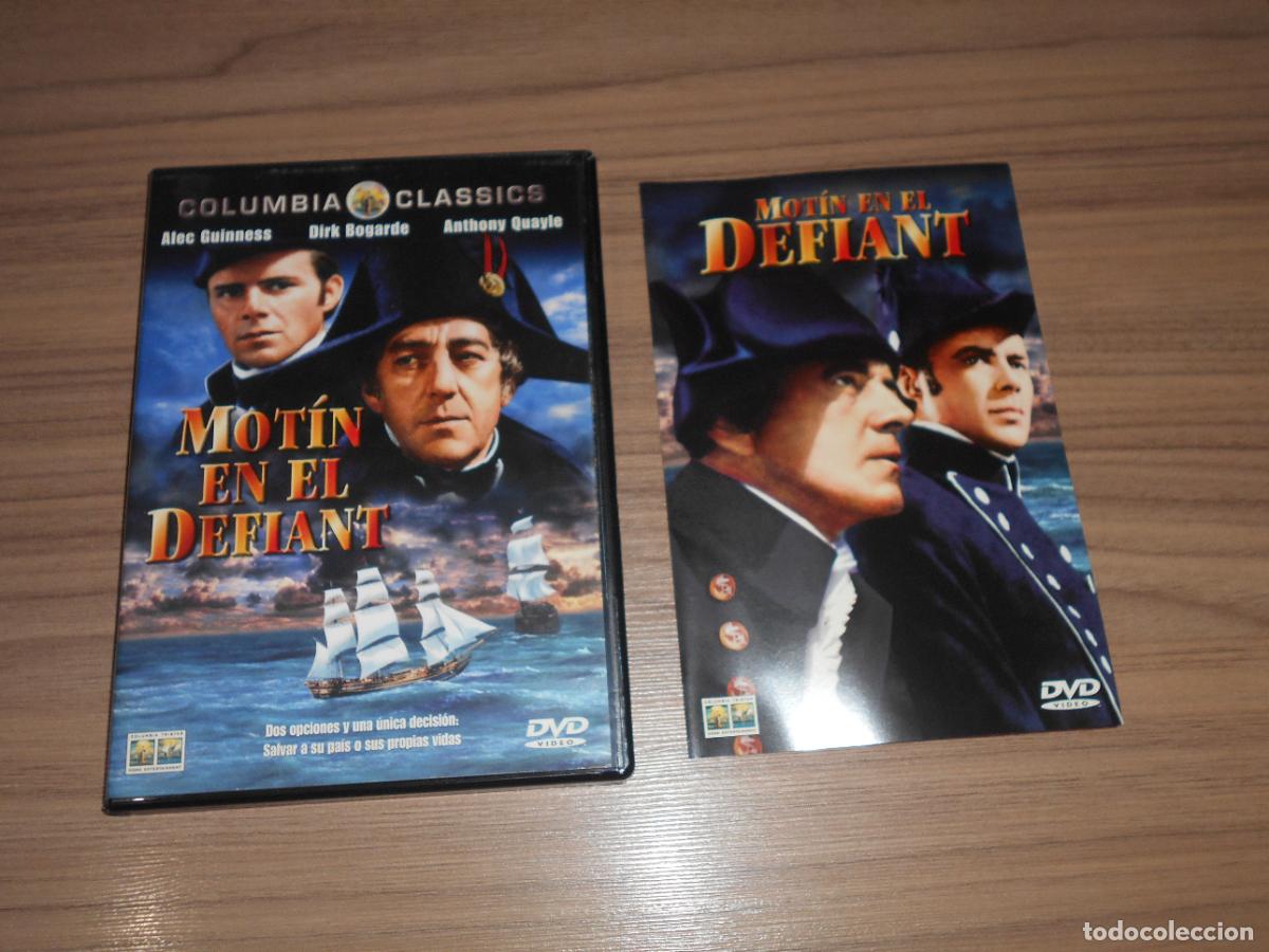 Cin&eacute;ma: MOTIN EN EL DEFIANT DVD + LIBRETO Alec Guinness DIRK BOGARDE Como NUEVA