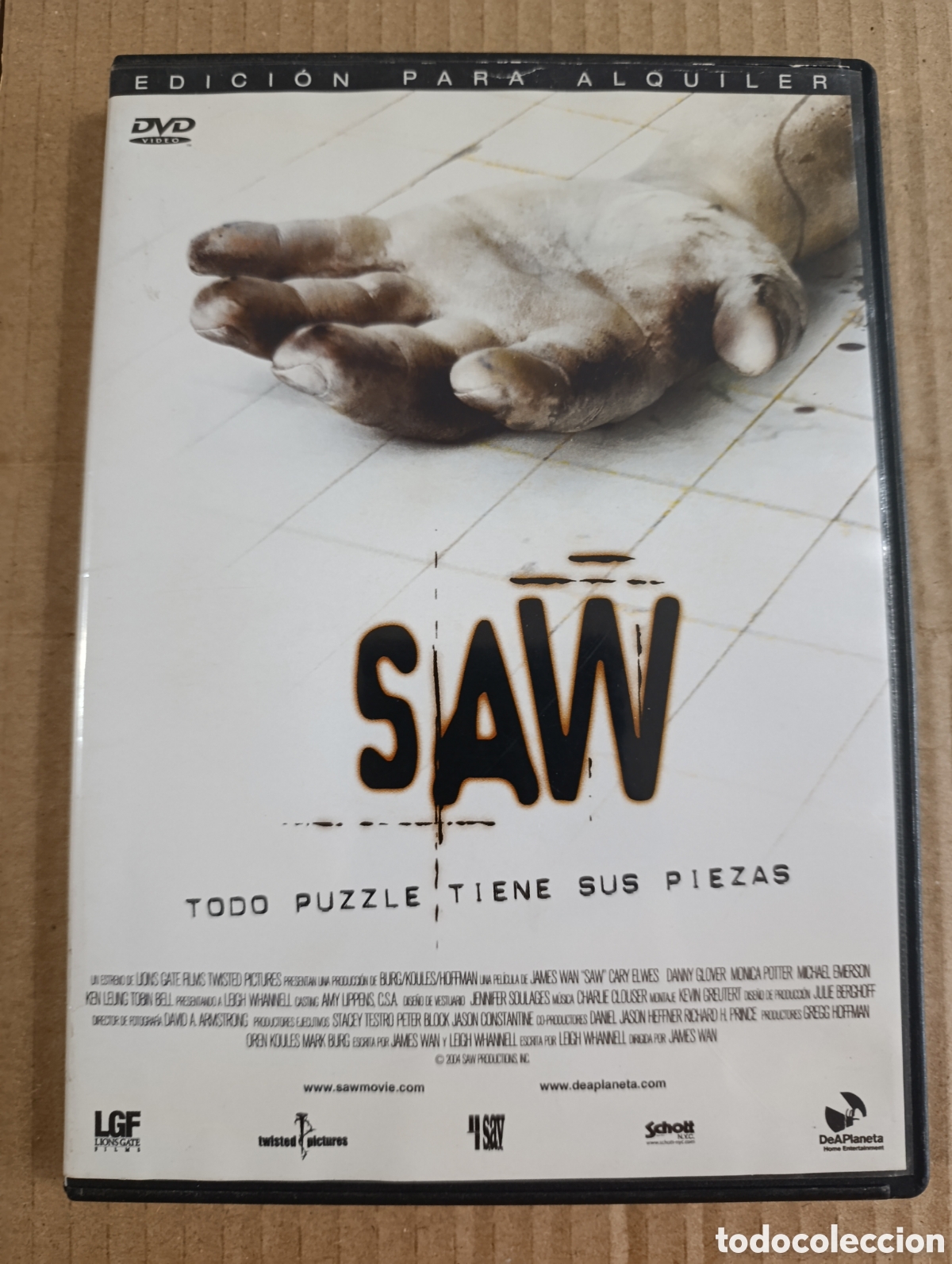 Cinema: Saw. Todo puzzle tiene sus piezas. DVD.