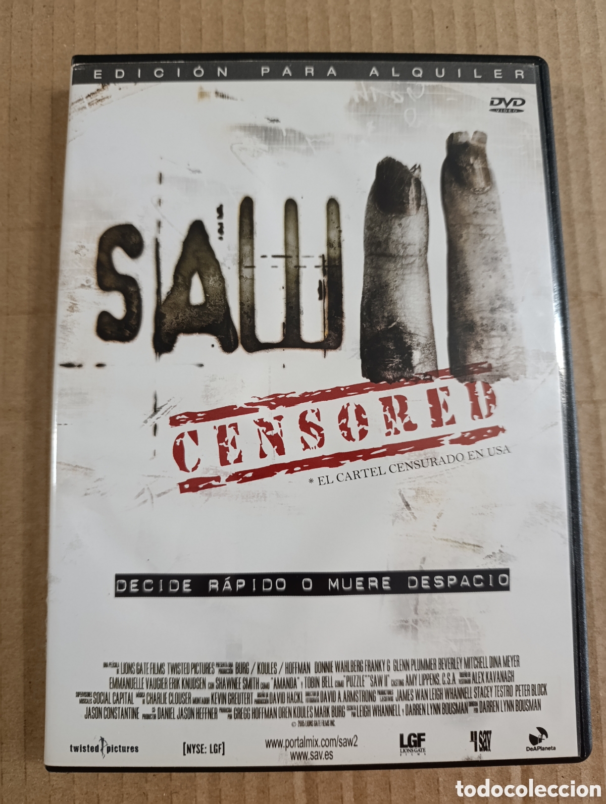 Cinema: SAW II. Edicion de Alquiler. DVD*