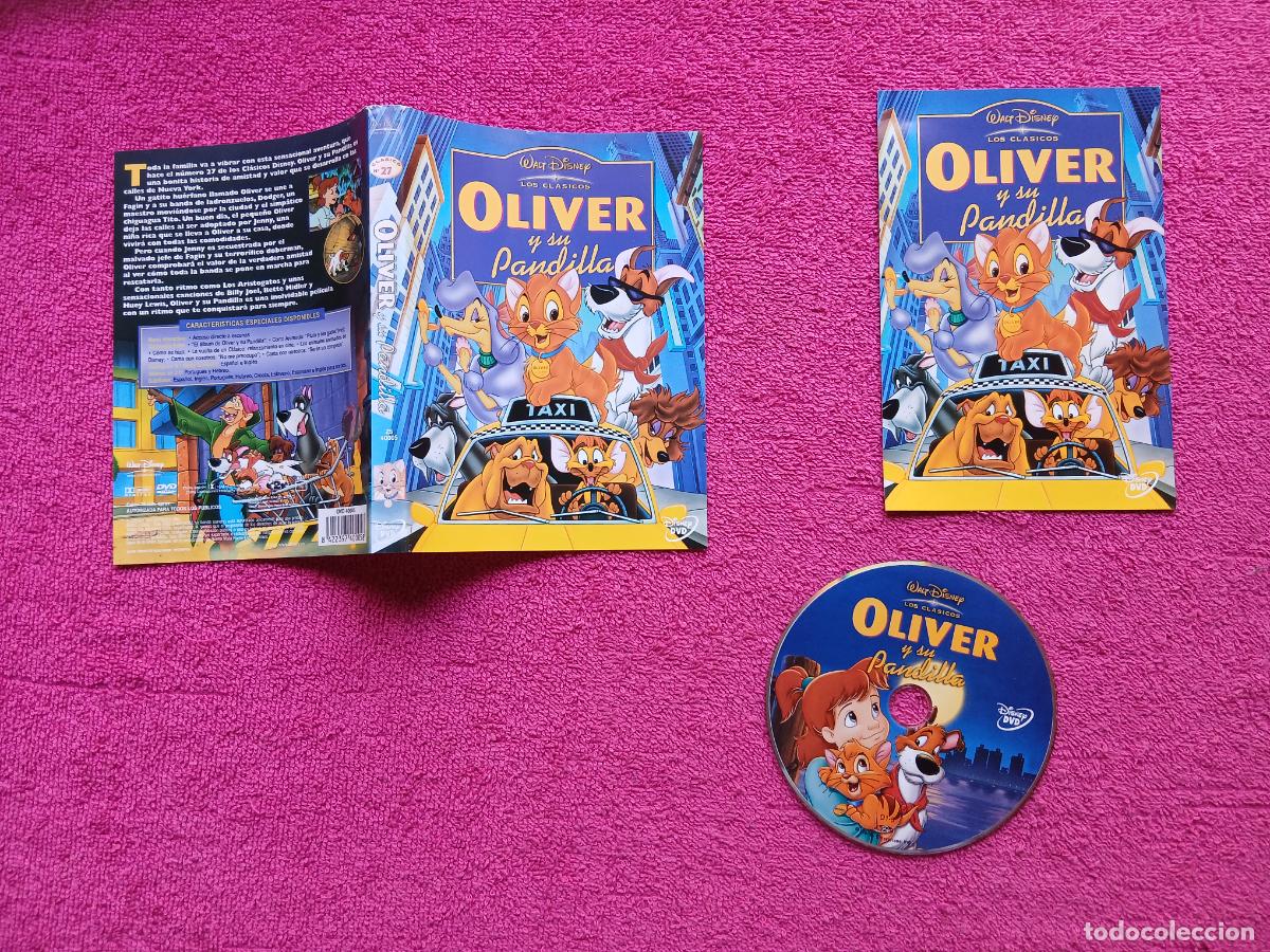 Cin&eacute;ma: oliver y su pandilla 1988 walt disney los cl&aacute;sicos George Scribner solo disco y caratulas