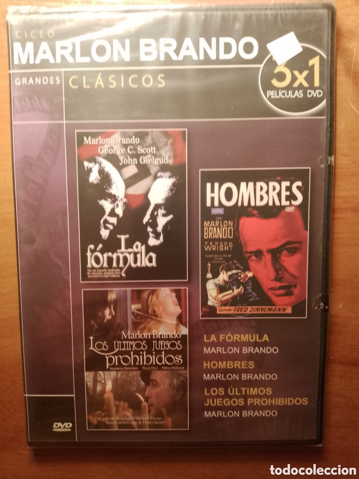 Cinema: LA FORMULA / HOMBRES / ULTIMOS JUEGOS PROHIBIDOS - DVD NUEVO PRECINTADO SLIM