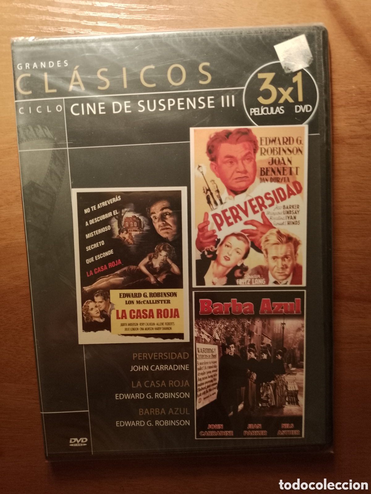 Cinema: LA CASA ROJA / PERVERSIDAD / BARBA AZUL - DVD NUEVO PRECINTADO SLIM