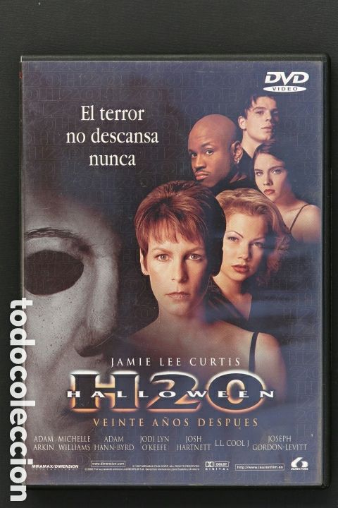 Cin&eacute;ma: DVD. HALLOWEEN H20. Veinte a&ntilde;os despu&eacute;s. Jamie Lee Curtis. Con folleto. Como nuevo.