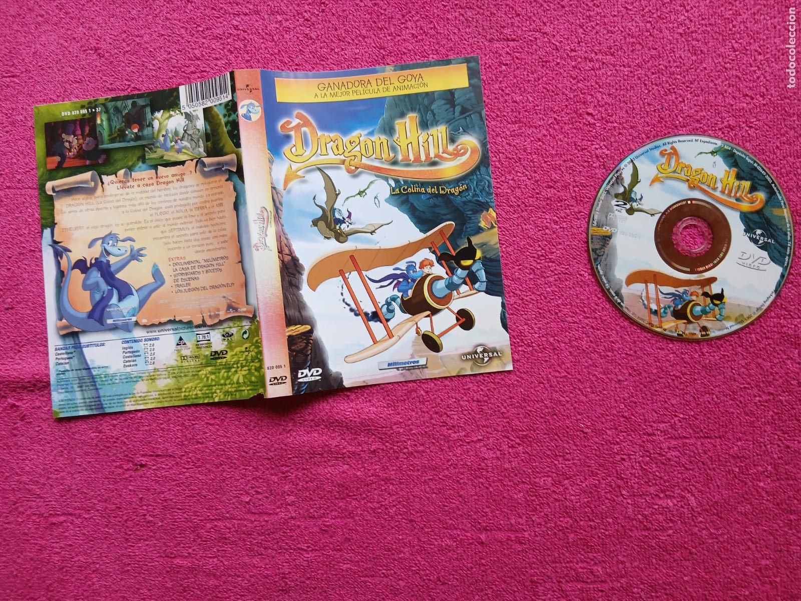 Kino: Dragon Hill La colina del drag&oacute;n 2003 Mil&iacute;metros Dibujos Animados universal solo disco y caratulas