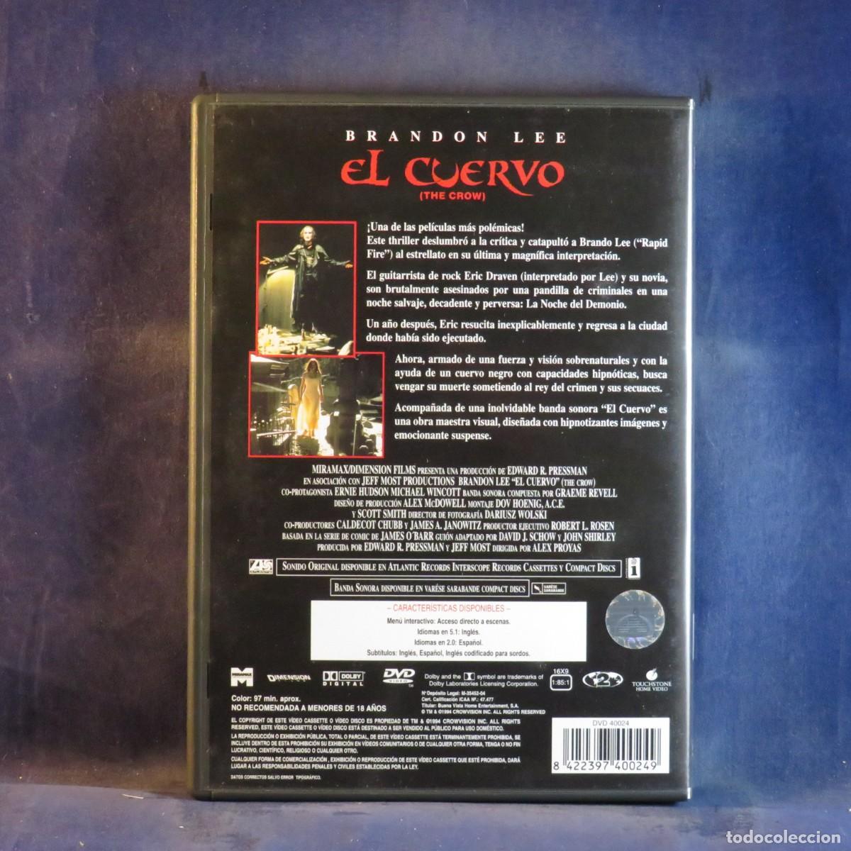 Cine: EL CUERVO - DVD - - - - Foto 2