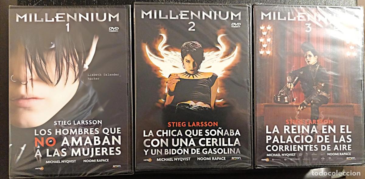 Cinema: 3 dvd Milennium pack colecci&oacute;n 1,2 y 3 precintadas (descatalogadas con noomi rapace,Michael nyqvist)