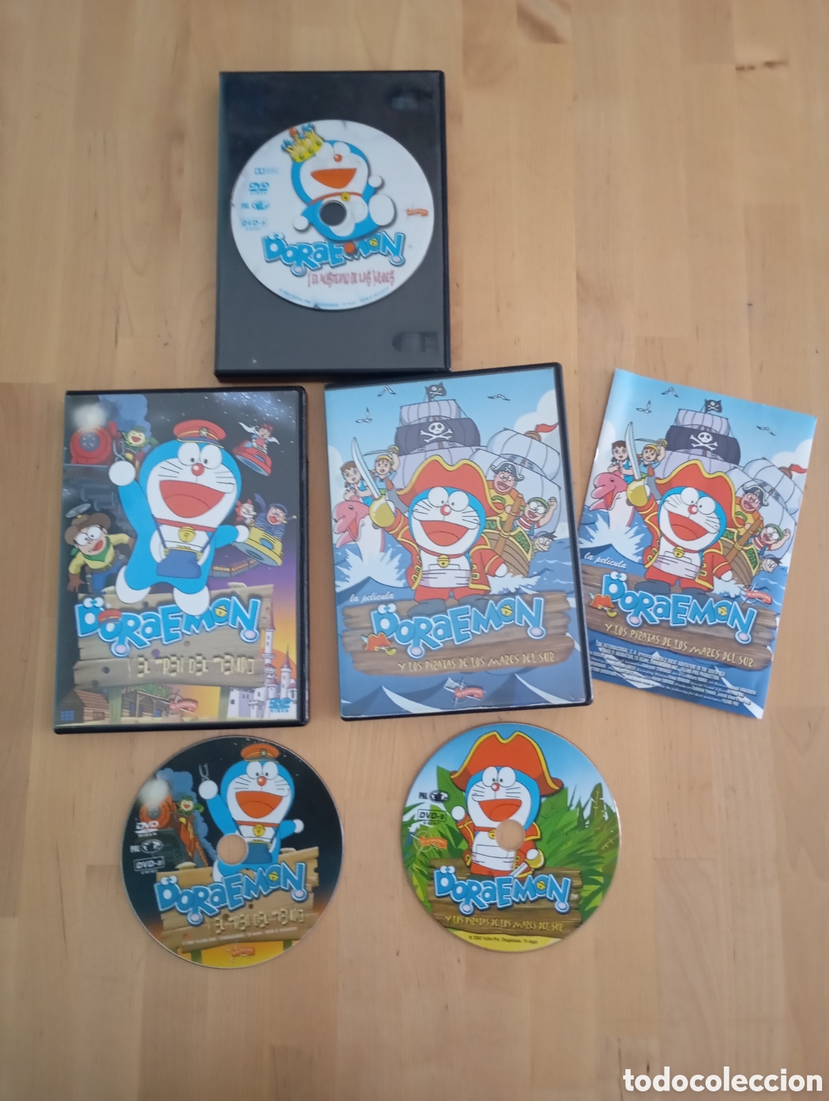 Cinema: 3 DVD Doraemon Tren del Tiempo Los Piratas Mares del Sur Misterio de las Nubes # Anime Manga