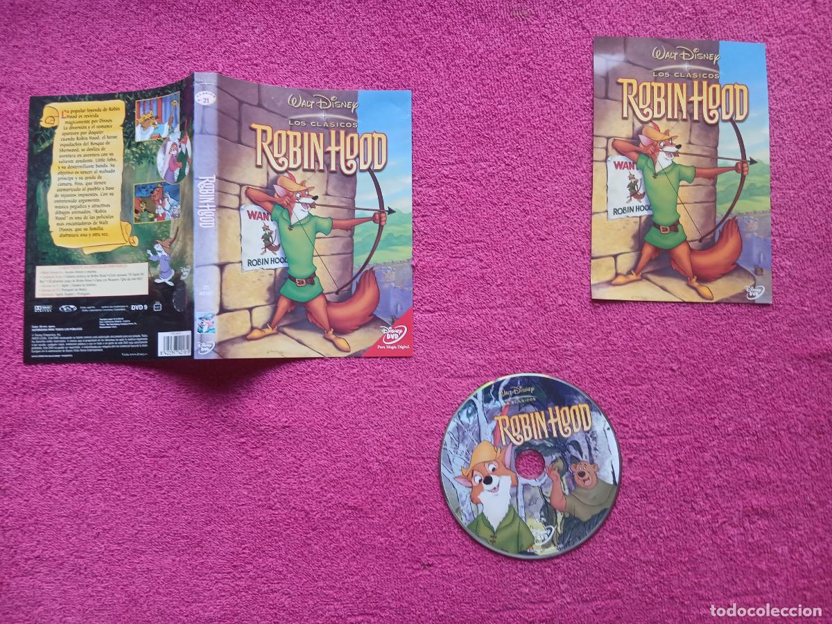 Cinema: Robin Hood 1973 walt disney los cl&aacute;sicos Wolfgang Reitherman solo disco y caratulas