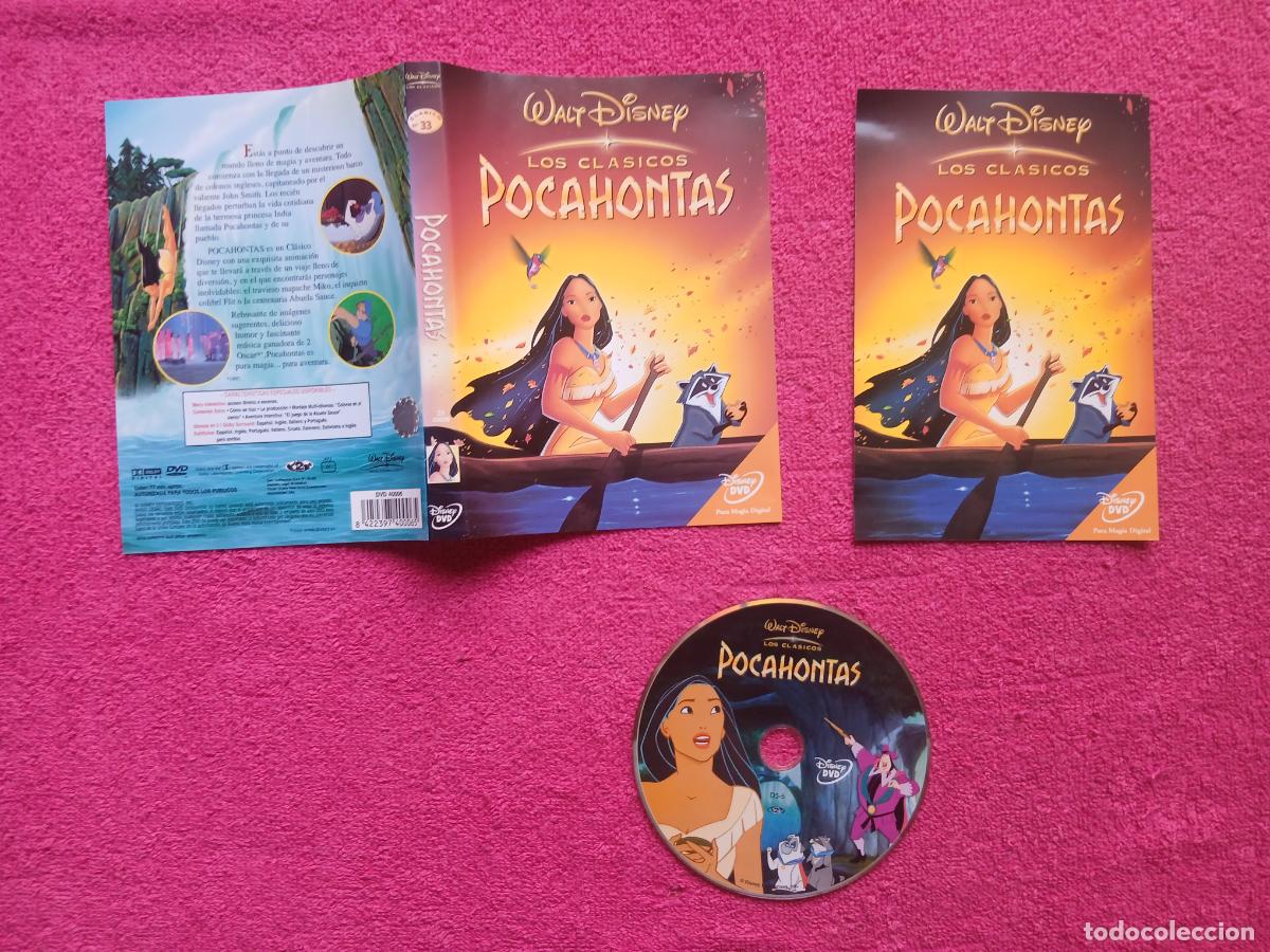 Cinema: pocahontas 1995 walt disney los cl&aacute;sicos Mike Gabriel y Eric Goldberg solo disco y caratulas