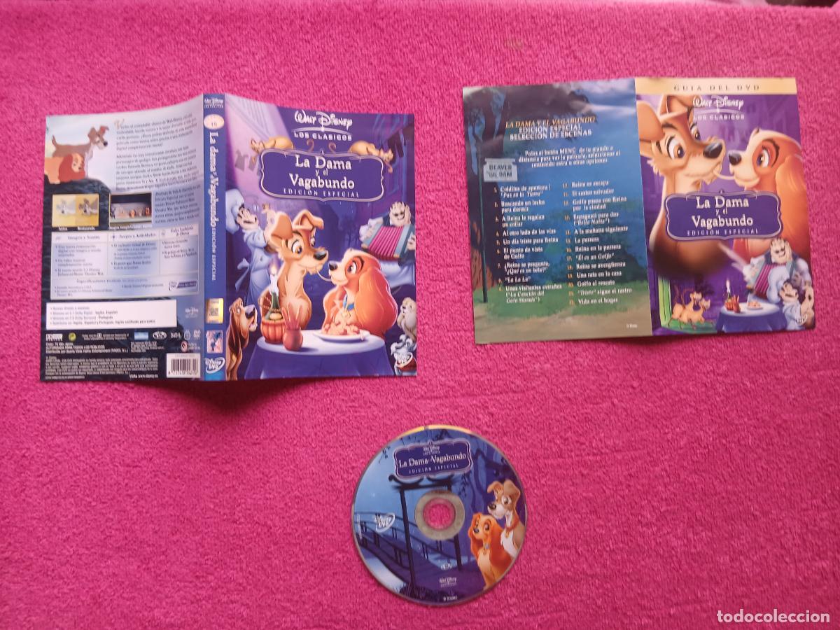 Cinema: la dama y el vagabundo edici&oacute;n especial 1955 walt disney los cl&aacute;sicos solo disco y caratulas