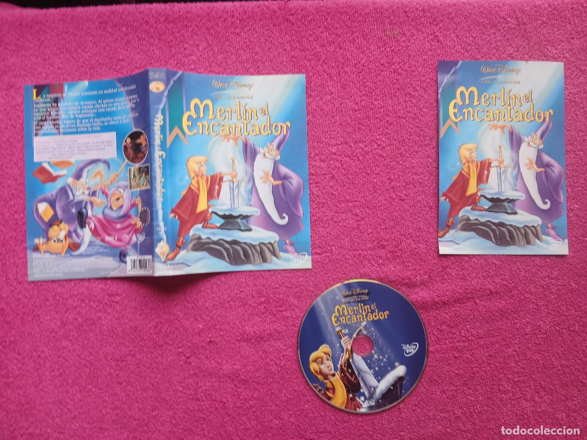 Cinema: merl&iacute;n el encantador 1963 walt disney los cl&aacute;sicos Wolfgang Reitherman solo disco y caratulas